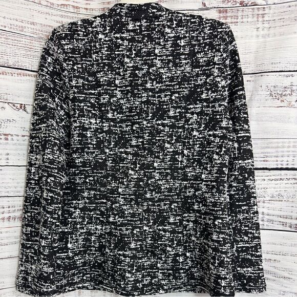 Karl Lagerfeld Paris Jacket Womens Size Medium Full Zip Tweed light Preppy New - Picture 3 of 14